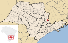 Localisation de Itapira sur une carte