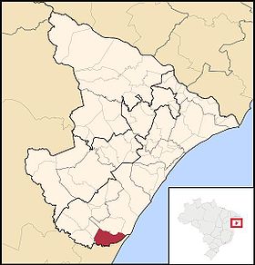 Localisation de Indiaroba sur une carte