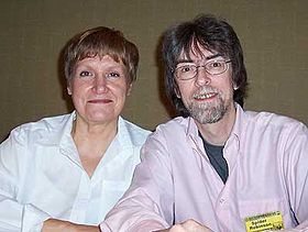 Spider Robinson avec sa femme en 2004