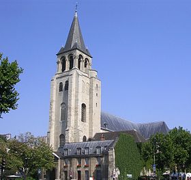 L'église abbatiale depuis la place Saint-Germain-des-Prés