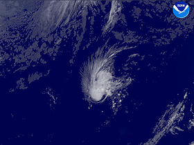 Tempête tropicale Zeta, le 3 janvier 2006, à 14:15Z