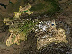carte : Géographie du Tadjikistan