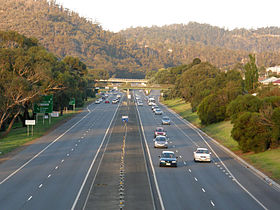 La Tasman Highway à Warrane, dans la banlieue de Hobart.
