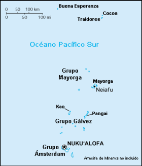 Localisation de Nuku'alofa