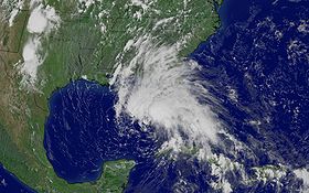 Tempête tropicale Arlene, le 10 juin 2005 à 18:45Z
