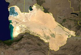 carte : Géographie du Turkménistan