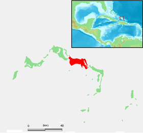 Carte des îles Turques-et-Caïques mettant en évidence Middle Caicos.