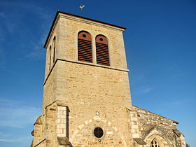 Vue de l'église Saint-Martin de Miribel