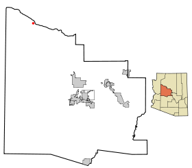 Yavapai County incorporated areas Seligman highlighted.svg