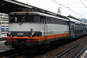  La BB 9703 garée en gare de Lyon.