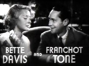 Accéder aux informations sur cette image nommée Bette Davis and Franchot Tone in Dangerous trailer.JPG.