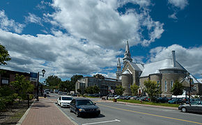 La cathédrale de Saint-Jérôme, centre-ville, (Québec Canada)