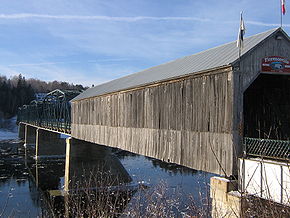 Le pont couvert de Florenceville, au dessus du fleuve Saint-Jean