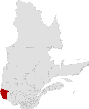 Localisation du Témiscamingue à l'échelle du Québec
