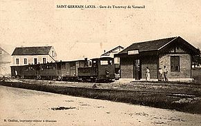 Tramway de Verneuil en gare de Saint-Germain-Laxis