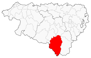 Situation du canton d'Accous dans le département Pyrénées-Atlantiques