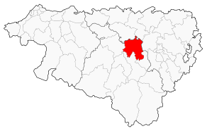 Situation du canton de Monein dans le département Pyrénées-Atlantiques
