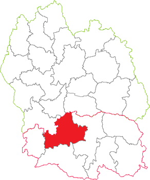 Situation du canton de Sainte-Enimie dans le département Lozère