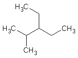 Représentations du 3-éthyl-2-méthylpentane