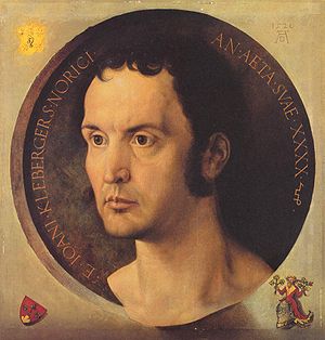 Johannes Kleberger, portrait par Dürer 1526, Kunsthistorisches Museum, Vienne