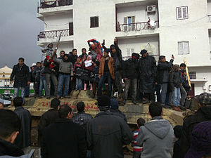Celebrating the rebels (Al Bayda, Libia, 2011-02-25).jpg