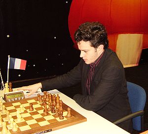Étienne Bacrot au tournoi Corus en janvier 2006