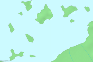 Situation de certaines des îles Shiwaku