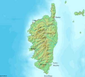 Carte de localisation de Olmeta-di-Tuda