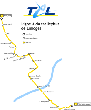 Ligne 4 du trolleybus de Limoges.PNG