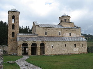 L'église du monastère de Sopoćani