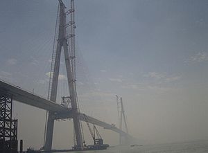Pont de Suzhou en construction