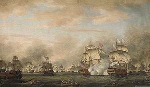 The battle of the Saints 12 avril 1782.jpg