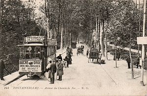 Tramway de Fontainebleau, réseau appartenant au groupe Omnium lyonnais