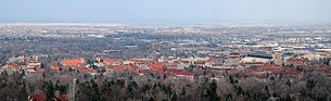 Vue générale de Boulder aux États-Unis