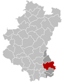 Situation de la ville au sein de l’arrondissement d’Arlon et de la province de Luxembourg