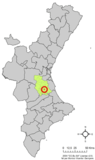 Localisation de Benimuslem dans la Communauté Valencienne