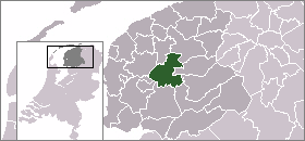 Localisation de la commune de Boarnsterhim