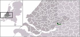 Localisation de la commune de Hardinxveld-Giessendam