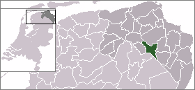 Localisation de la commune de Hoogezand-Sappemeer