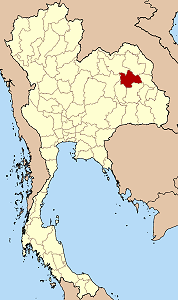 Province de Kalasin en rouge