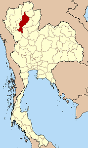 Province de Lampang en rouge