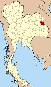 Province de Mukdahan en rouge