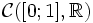 \mathcal{C}([0;1], \R)
