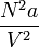  \frac{N^2 a}{V^2} 
