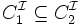 C_1^\mathcal{I} \subseteq C_2^\mathcal{I}