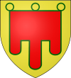 Blason au gonfanon, adopté par Guillaume XI d'Auvergne