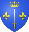 Blason de la ville de Sainte-Catherine-de-Fierbois (37).svg