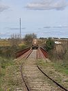 Chemins de fer de l'Hérault - Stockage de wagons sur le pont du Rhounel.jpg