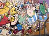 Comic wall Asterix & Obelix, Goscinny and Uderzo. Brussels.jpg