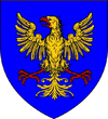 Famille Laisné blason a l'aigle avant 1450 (Normandie).png